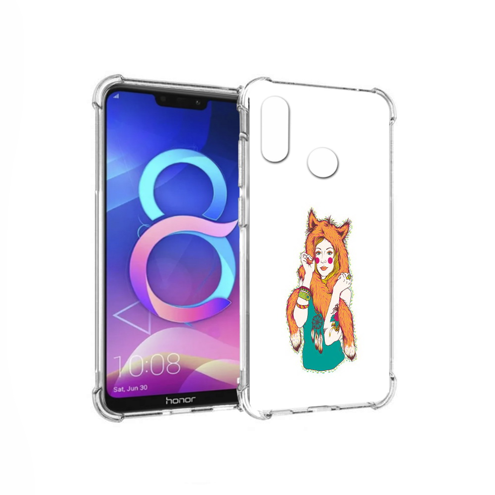 

Чехол MyPads Tocco для Honor 8C Девушка лиса (PT121522.29.62), Прозрачный, Tocco