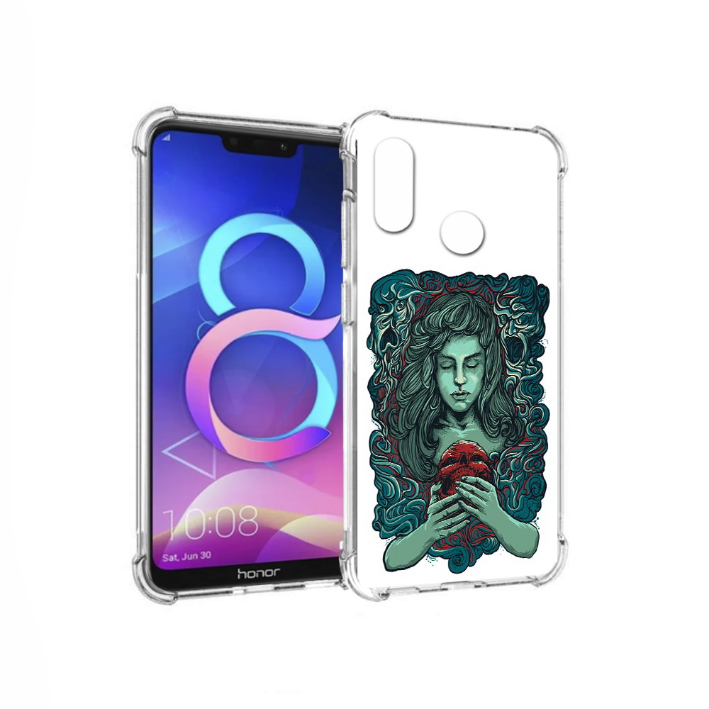 

Чехол MyPads Tocco для Honor 8C спящая девушка (PT121522.29.619), Прозрачный, Tocco