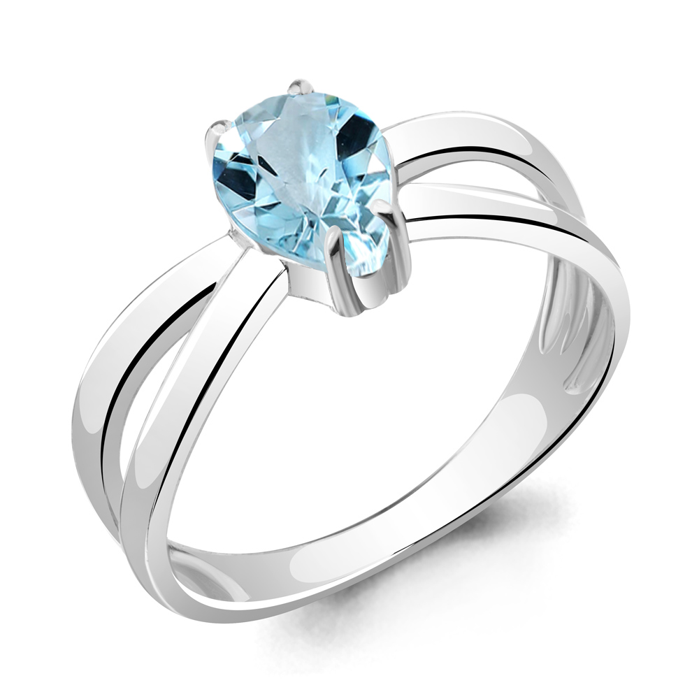 

Кольцо из серебра с топазом р., Aquamarine 6955202, 6955202_925_р