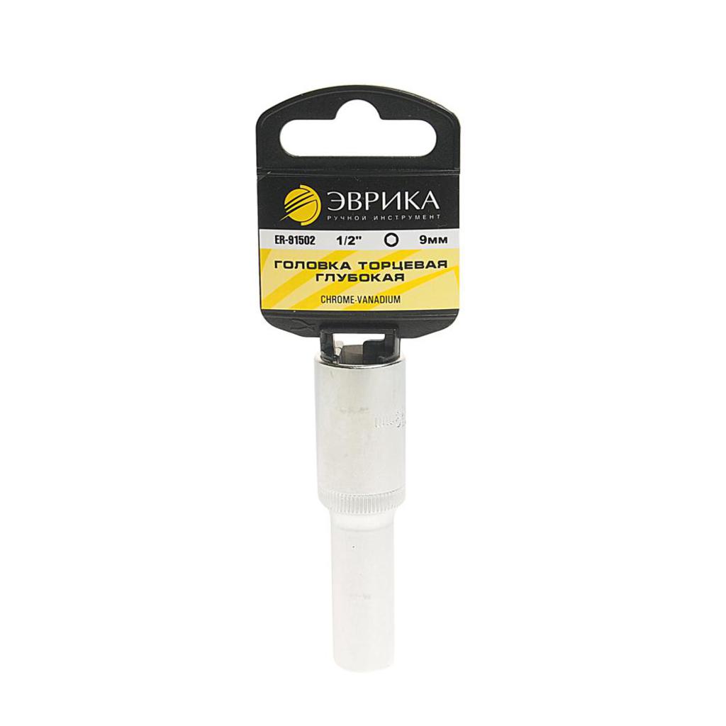 

Головка торцевая 1/2" 09мм высокая с держателем ЭВРИКА ER-91502H