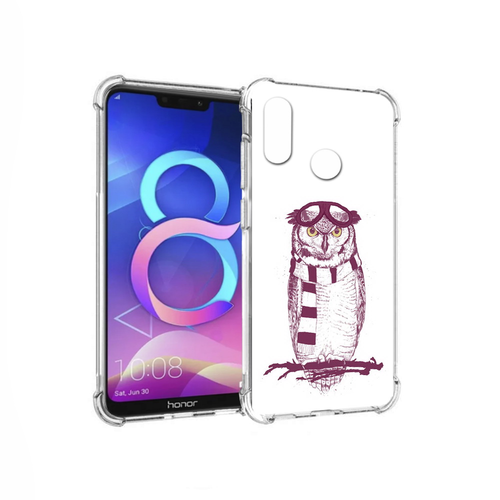 

Чехол MyPads Tocco для Honor 8C сова-летчик (PT121522.29.612), Прозрачный, Tocco