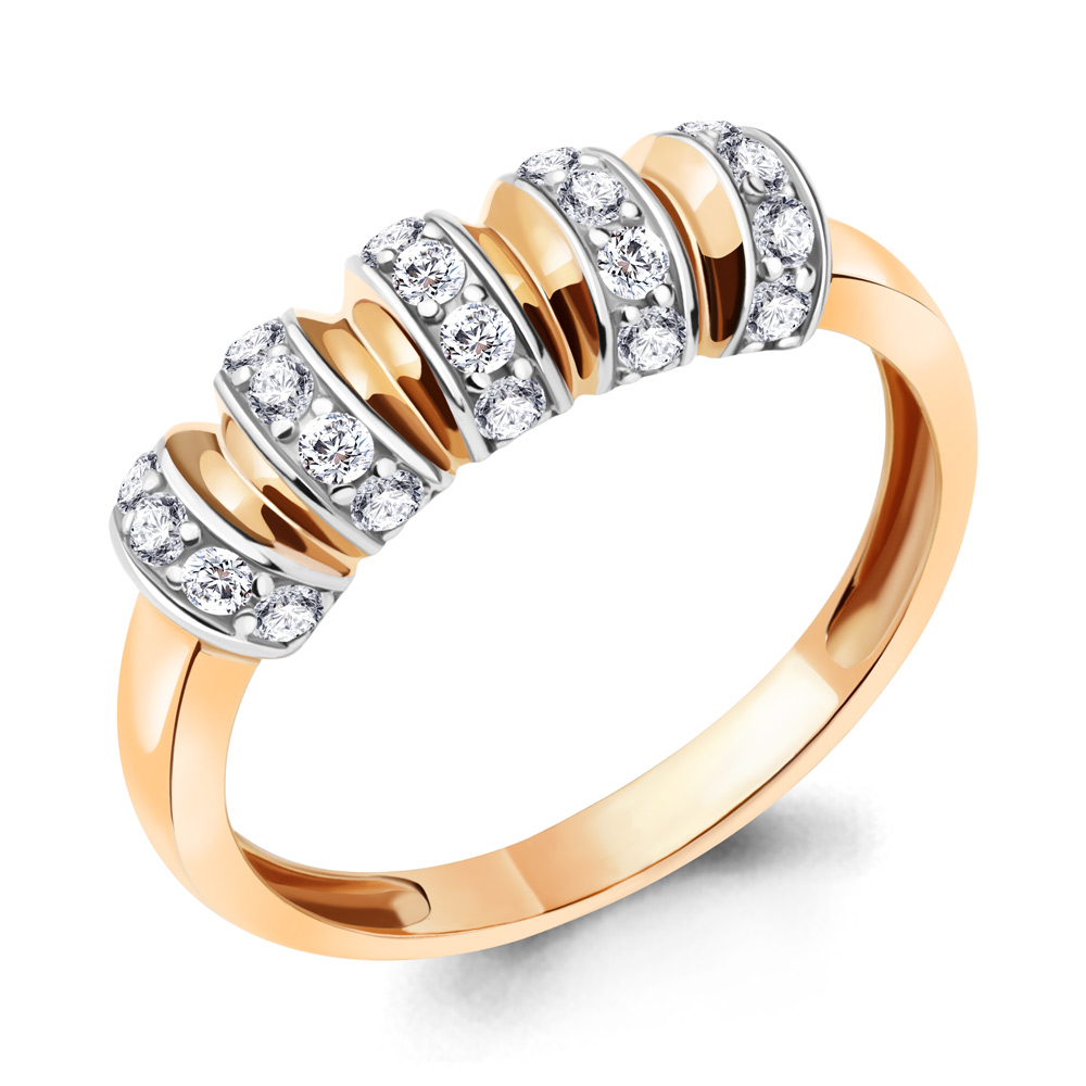 

Кольцо из красного золота с бриллиантом р., Aquamarine 964072к, 964072к_585_кз