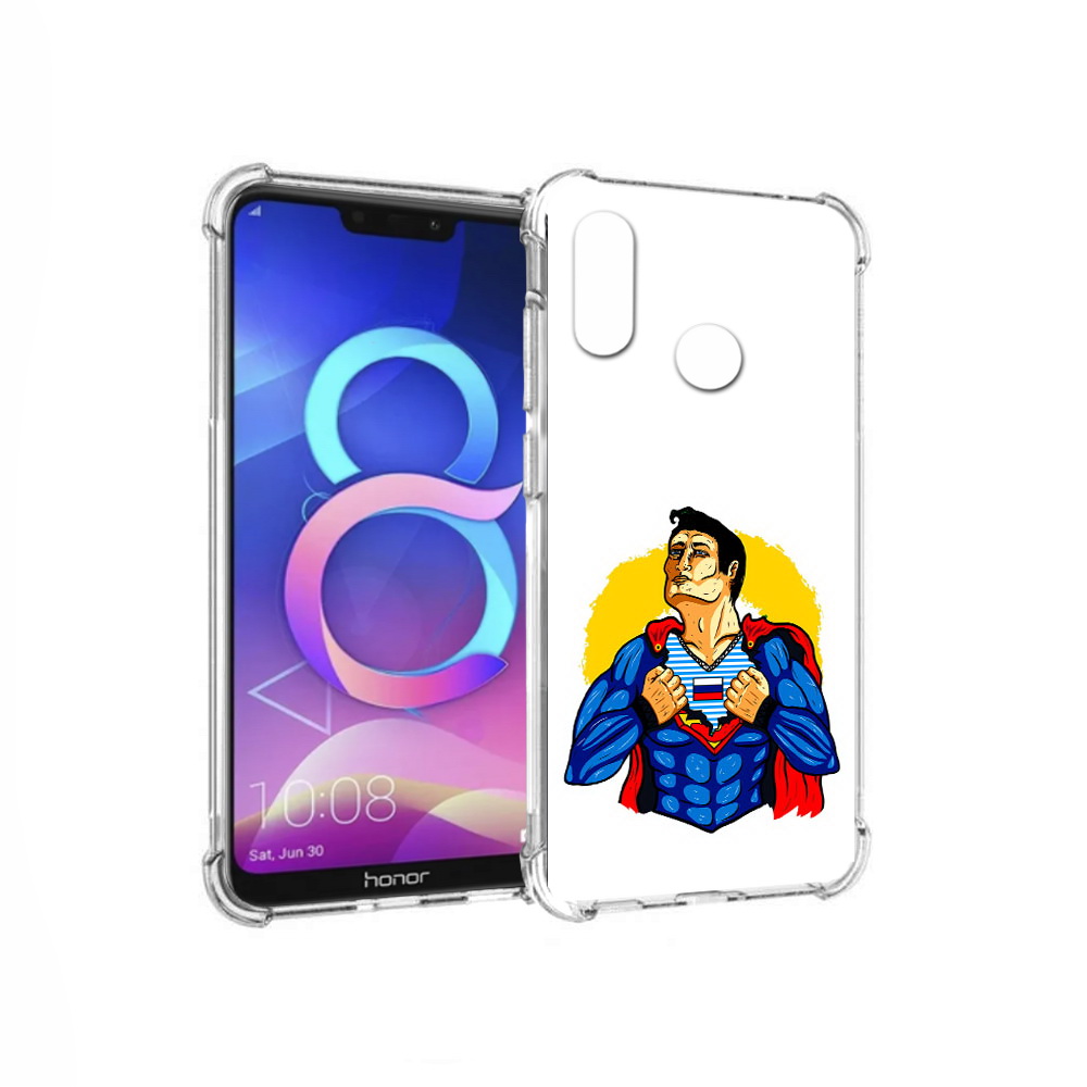 

Чехол MyPads Tocco для Honor 8C русский супермен (PT121522.29.591), Прозрачный, Tocco