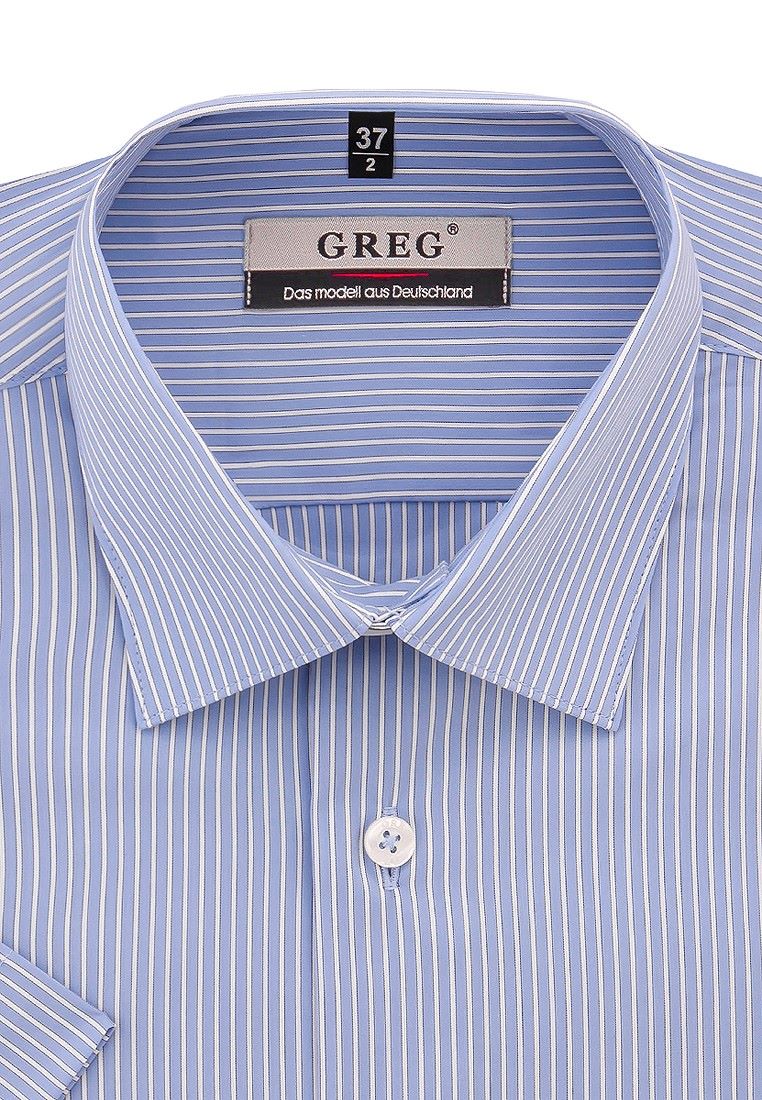

Рубашка мужская Greg 01-00012017 голубая 37, Голубой, 01-00012017