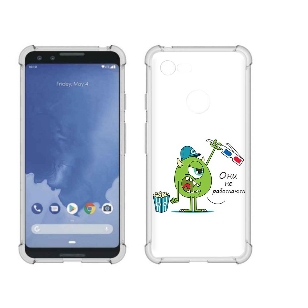 

Чехол MyPads Tocco для Google Pixel 3 Очки не работают, Прозрачный, Tocco