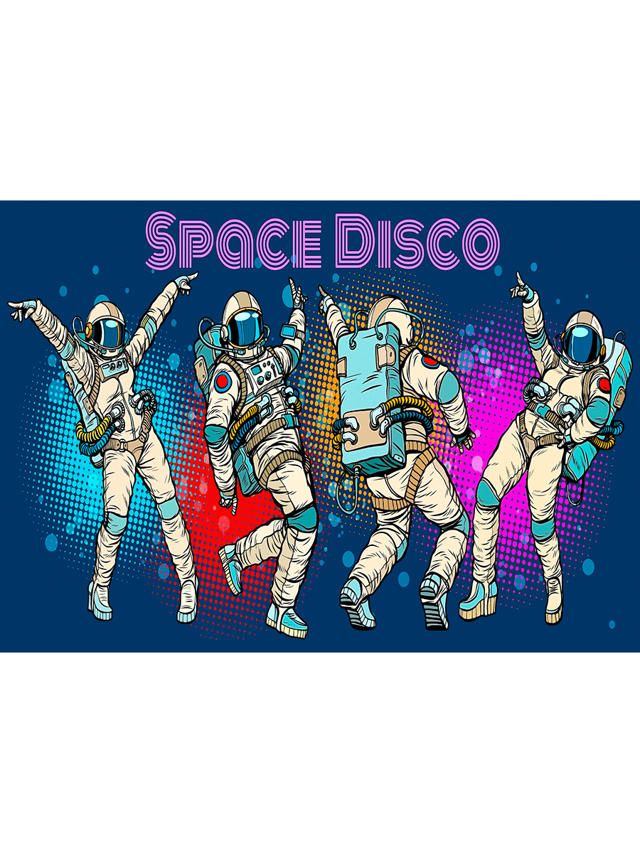 фото Постер drabs а2 диско пати астронавты танцуют