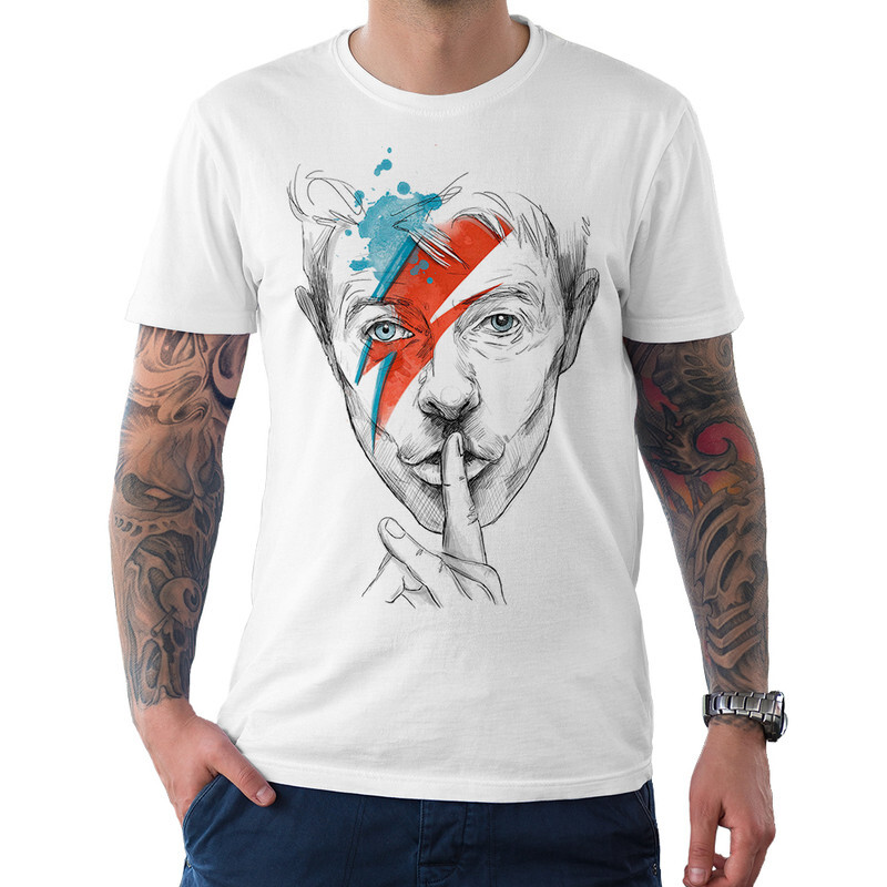 

Футболка мужская Dream Shirts David Bowie Ziggy Stardust 927584222 белая M, David Bowie Ziggy Stardust 927584222