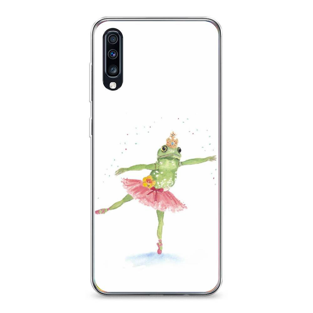 

Чехол на Samsung Galaxy A70 "Лягушка-балерина", Зеленый, 28150-4