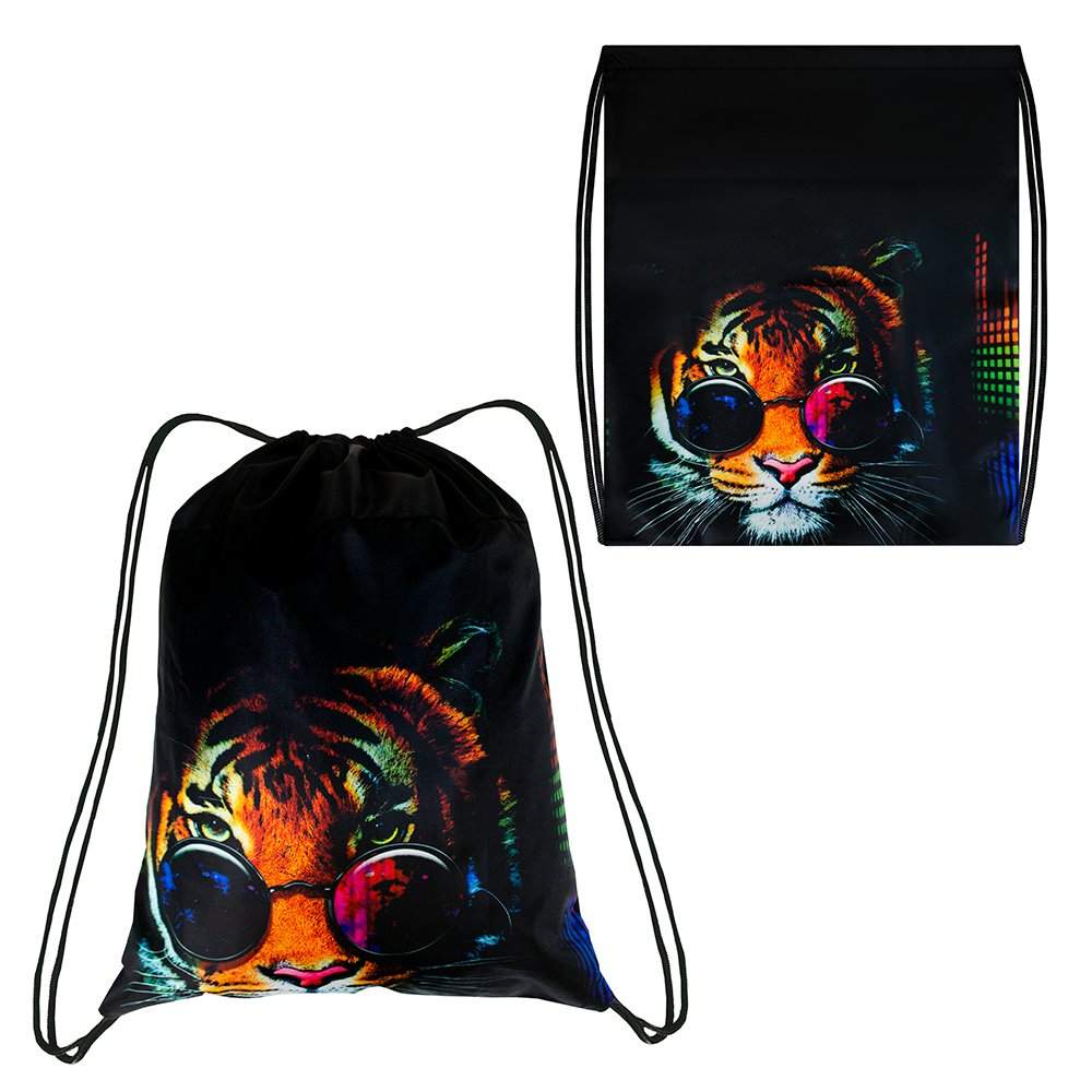 Мешок для смен.обуви 35х42см Тигр в очках 6084 366428 J.Otten