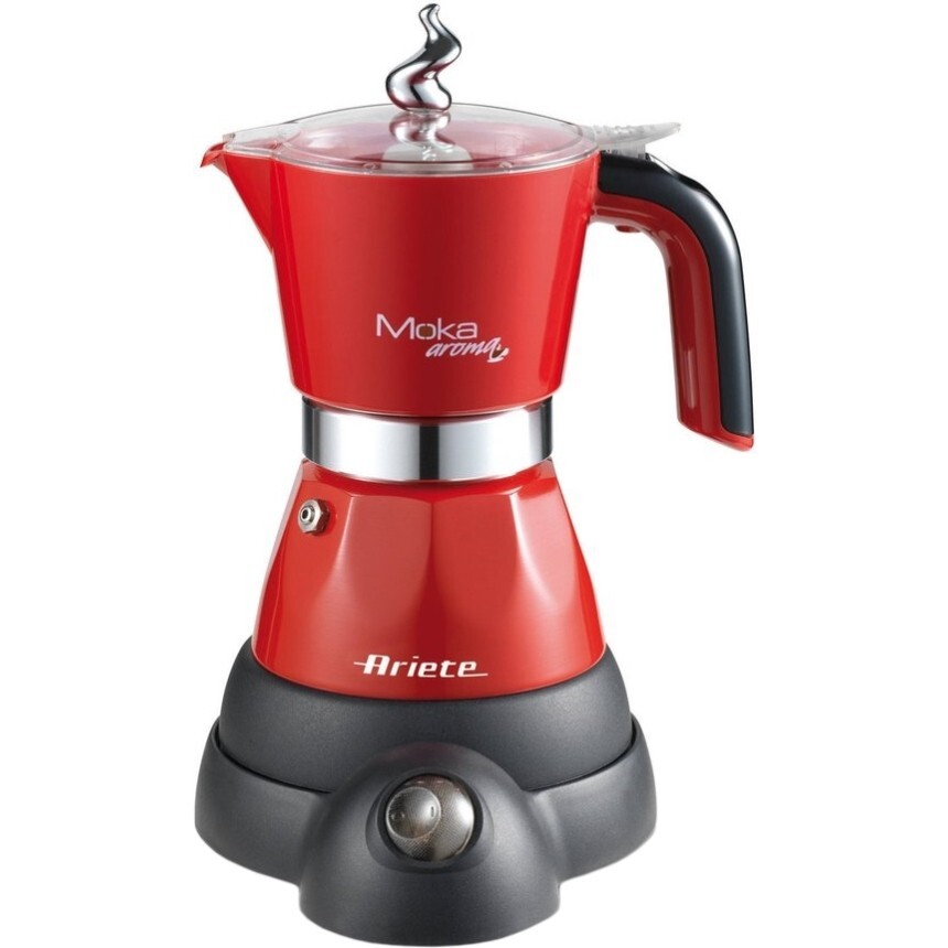 Электрическая гейзерная кофеварка Ariete 1358/16 Moka Aroma красная красный