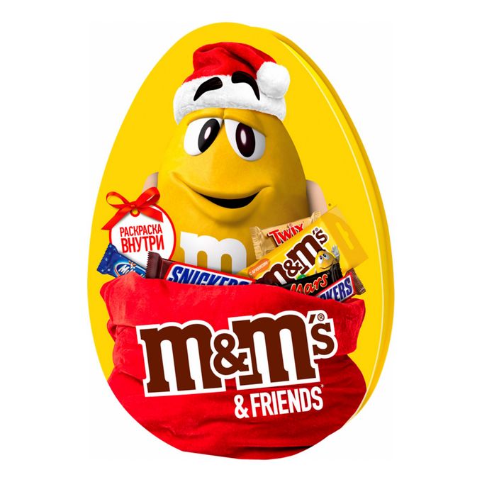 Сладкий подарочный набор M&M's & Friends яйцо 190 г