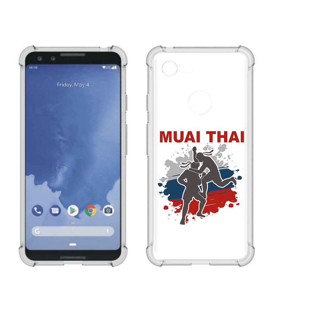 

Чехол MyPads Tocco для Google Pixel 3 Муайтай, Прозрачный, Tocco