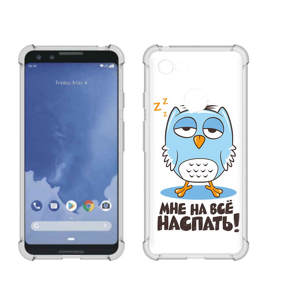

Чехол MyPads Tocco для Google Pixel 3 Мне на все наспать, Прозрачный, Tocco