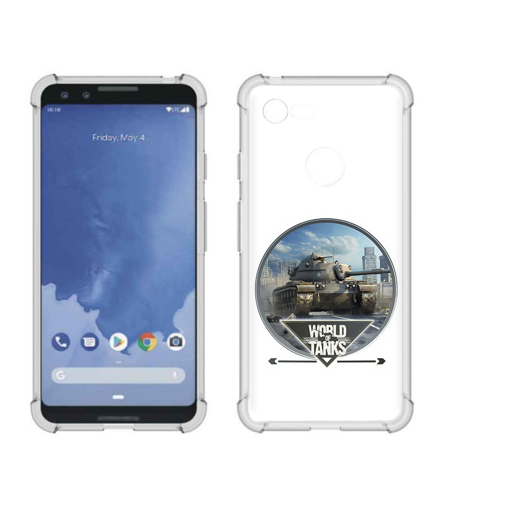 

Чехол MyPads Tocco для Google Pixel 3 Мир танков, Прозрачный, Tocco