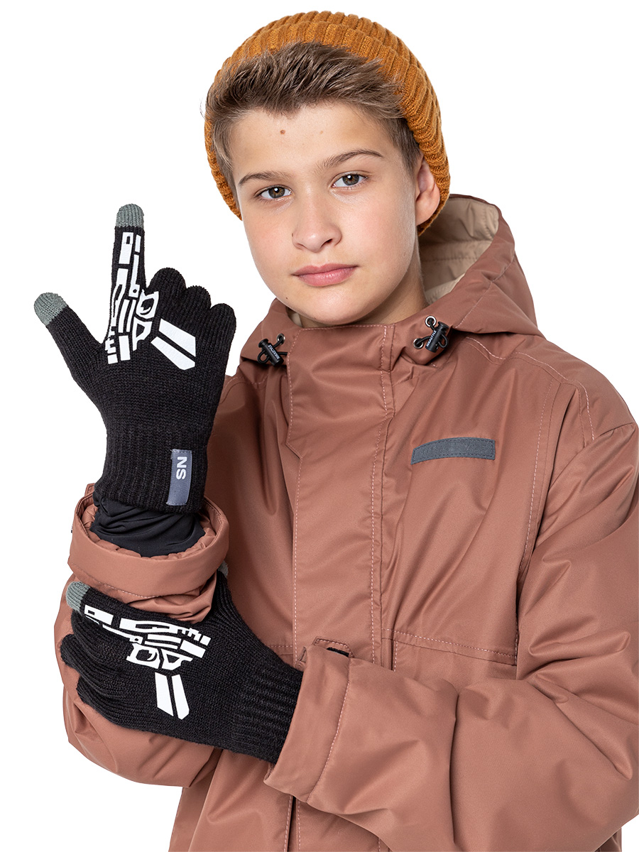 

Перчатки детские NIKASTYLE 15м12124, черный, 14, 15м12124