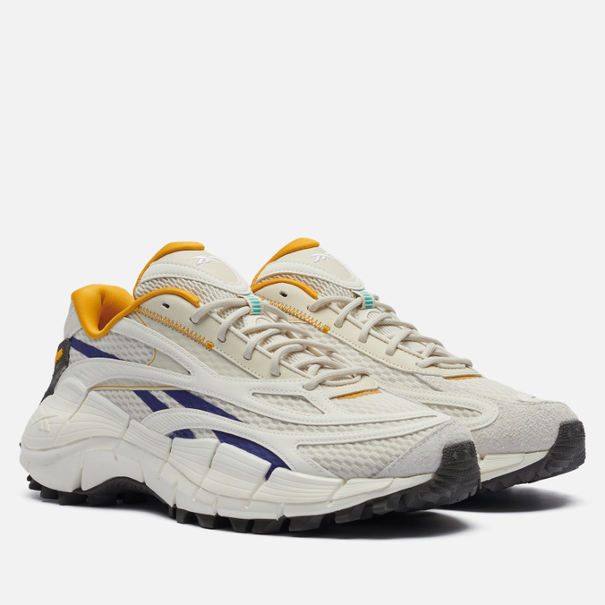 фото Кроссовки унисекс reebok zig kinetica 2.5x белые 44.5 eu