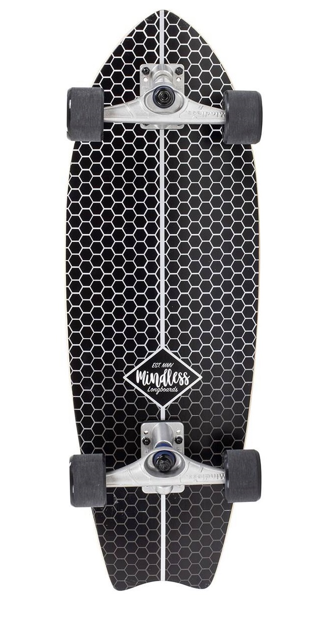 Лонгборд Mindless Surf Skate Fish Tail 73,66x24,77 см black