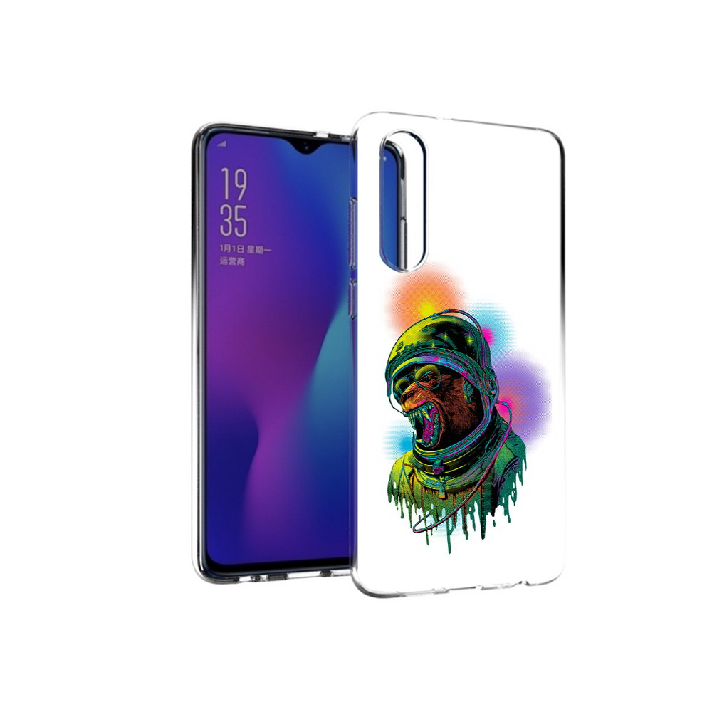 

Чехол MyPads Tocco для Huawei P30 медведь космонавт, Прозрачный, Tocco