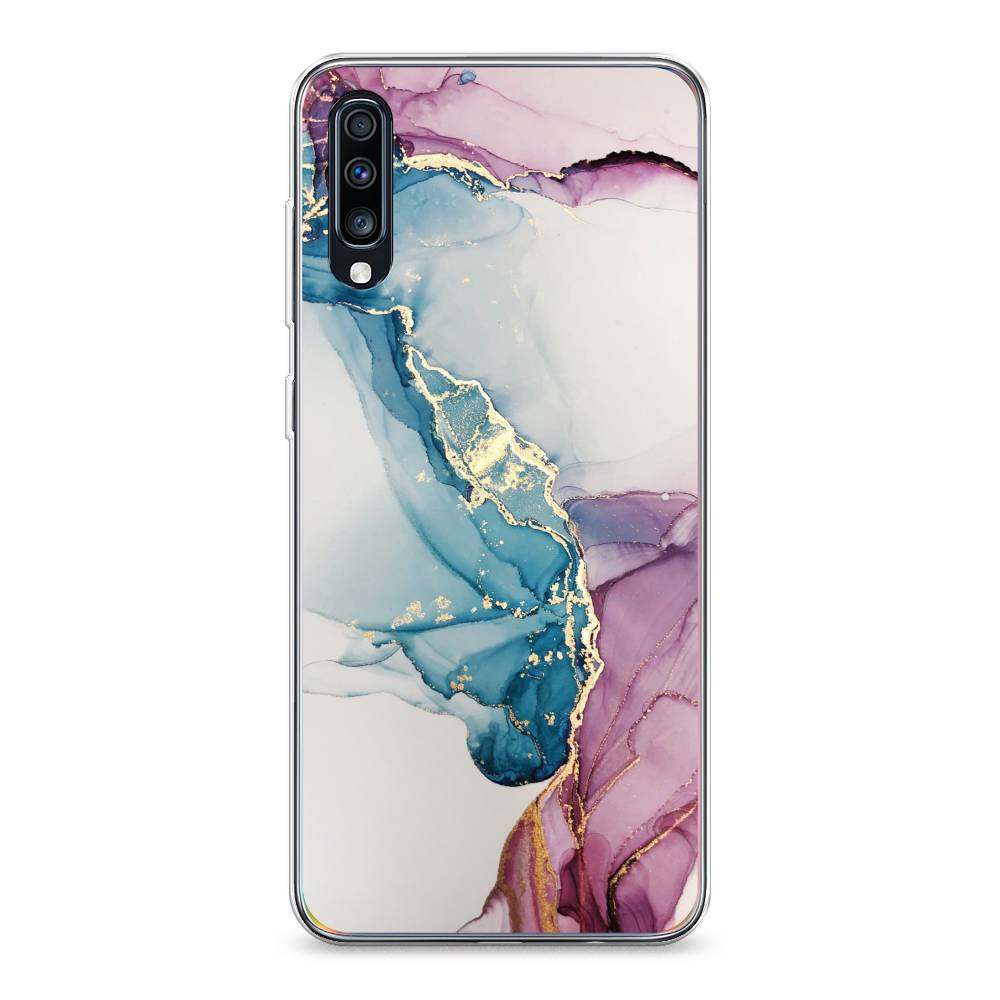 

Чехол на Samsung Galaxy A70 "Розовые разводы рисунок", 28150-3