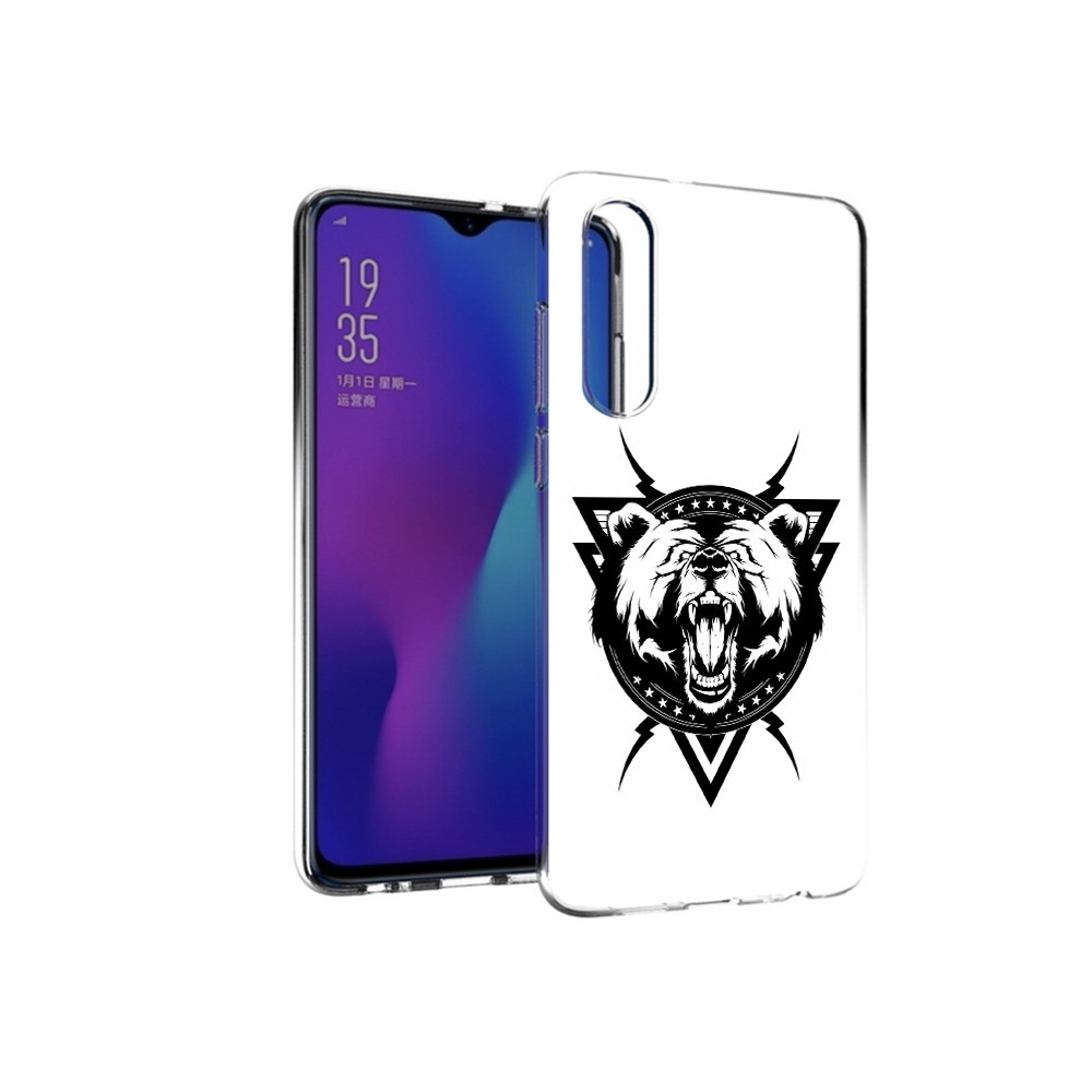 

Чехол MyPads Tocco для Huawei P30 медведь в треугольнике, Прозрачный, Tocco