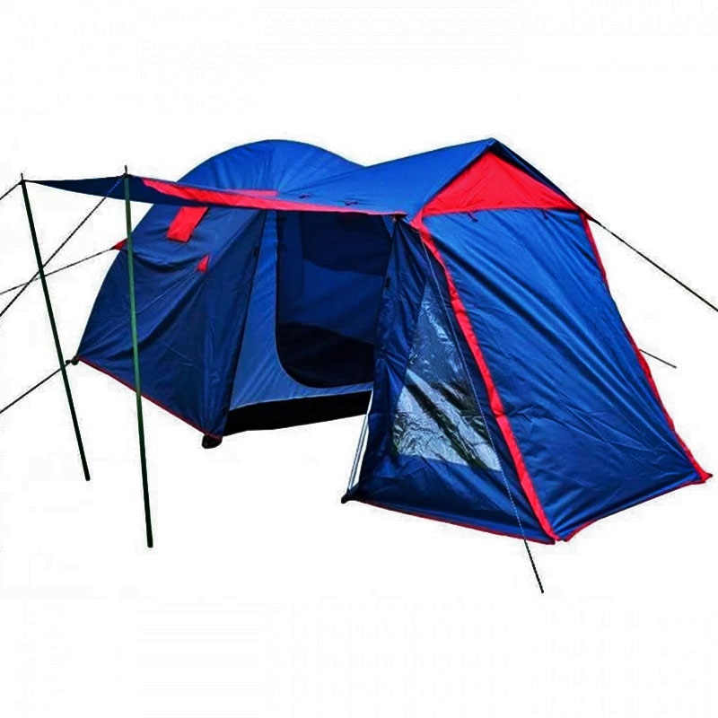 Палатка MiMir Outdoor LY-1704, кемпинговая, 4 места, blue