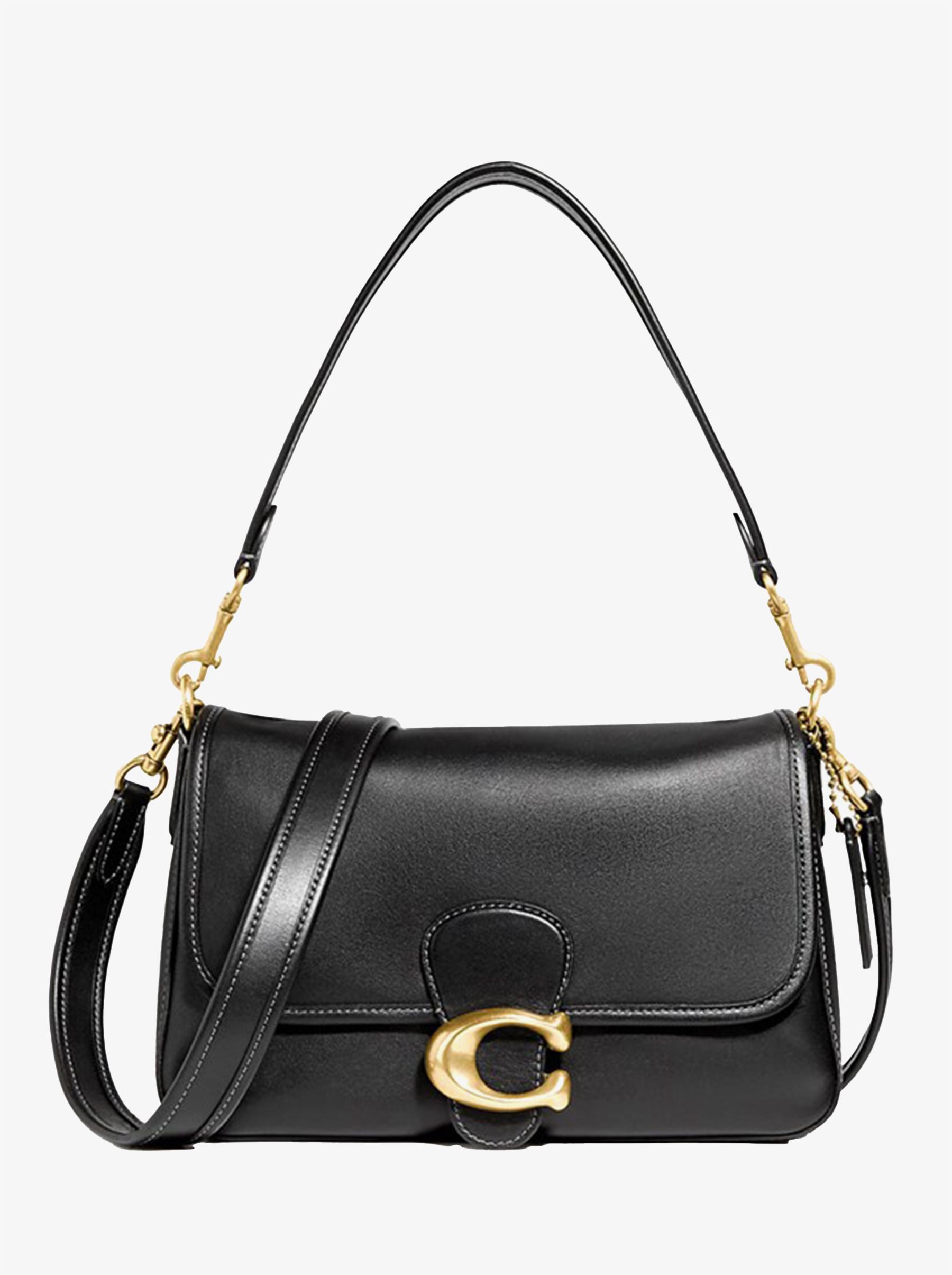

Сумка женская Coach Soft Tabby_CH0103 черная матовая, Бежевый, Soft Tabby_CH0103