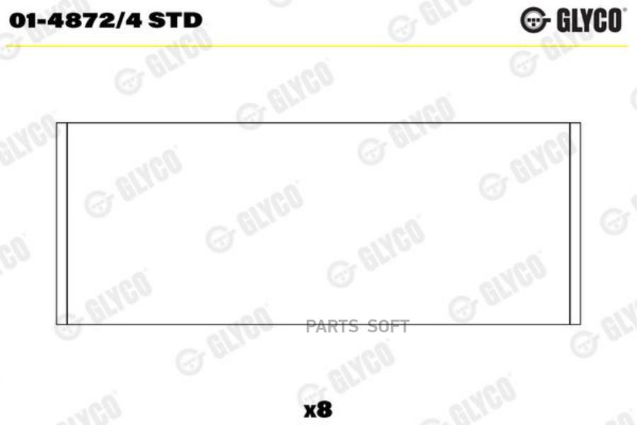

GLYCO 0148724STD Вкладыши ДВС шатунные (к-т)