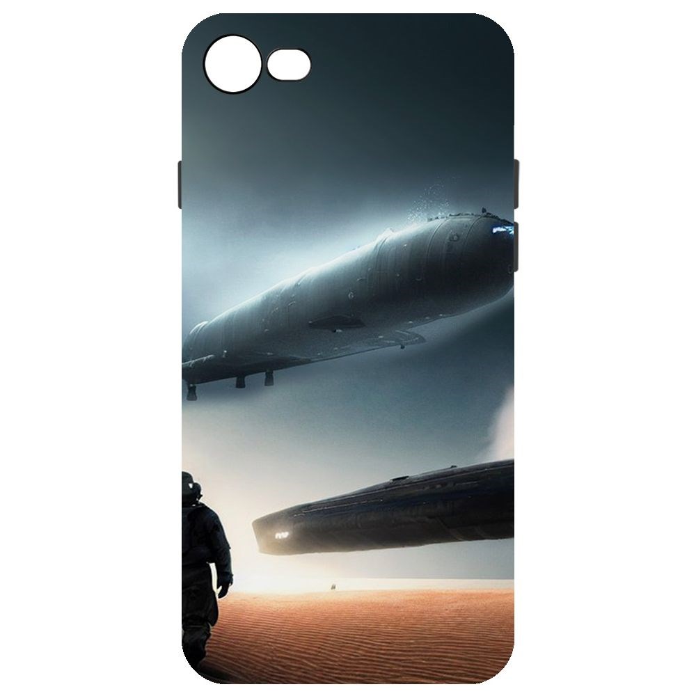 

Чехол-накладка Софт Пора лететь для iPhone 7/8, Черный