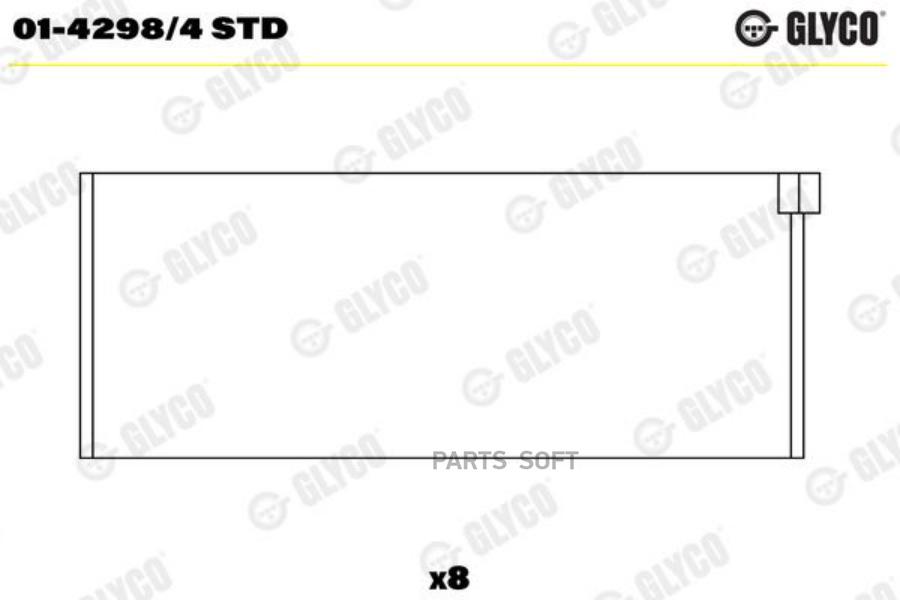 

GLYCO 0142984STD Вкладыши ДВС шатунные (к-т)