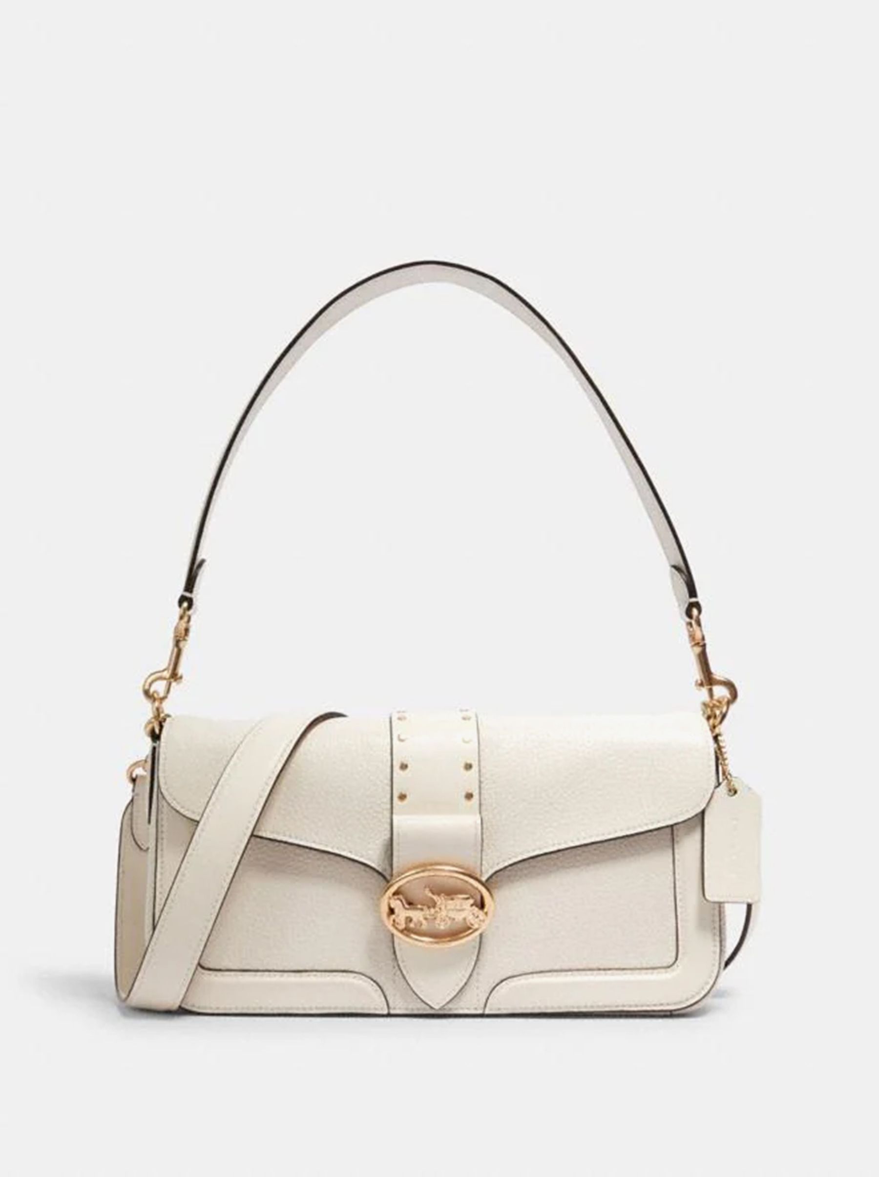 

Сумка женская Coach Georgie Shoulder_CH0095 белая, Черный, Georgie Shoulder_CH0095
