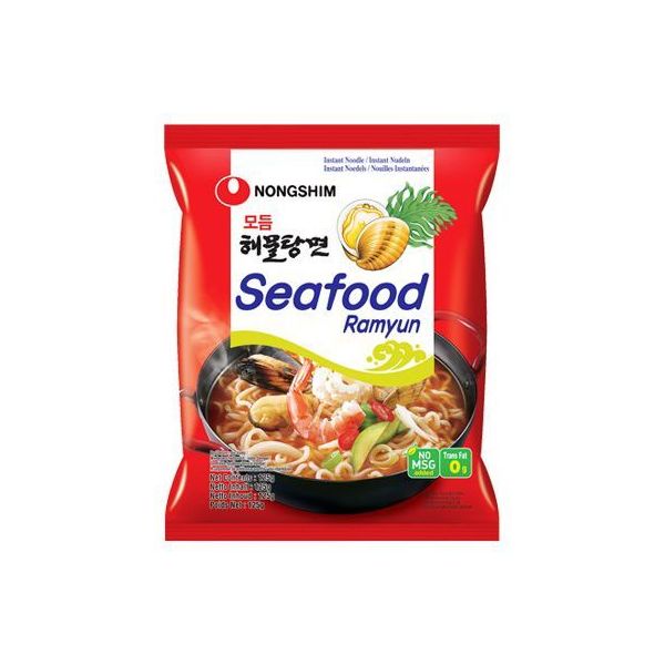 Лапша Nongshim Ramyun с морепродуктами быстрого приготовления 125 г