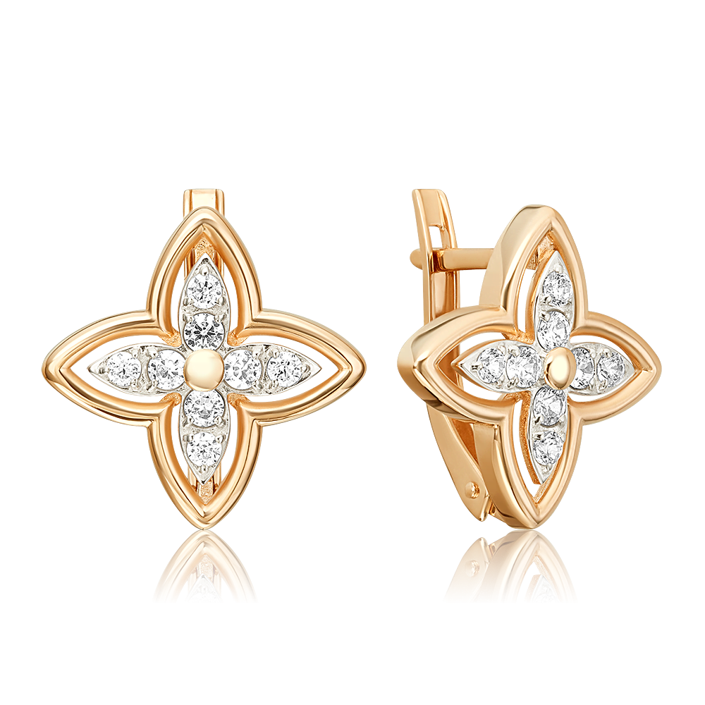 

Серьги из золота PLATINA jewelry 02-5511-00-401-1110, фианит, 02-5511-00-401-1110