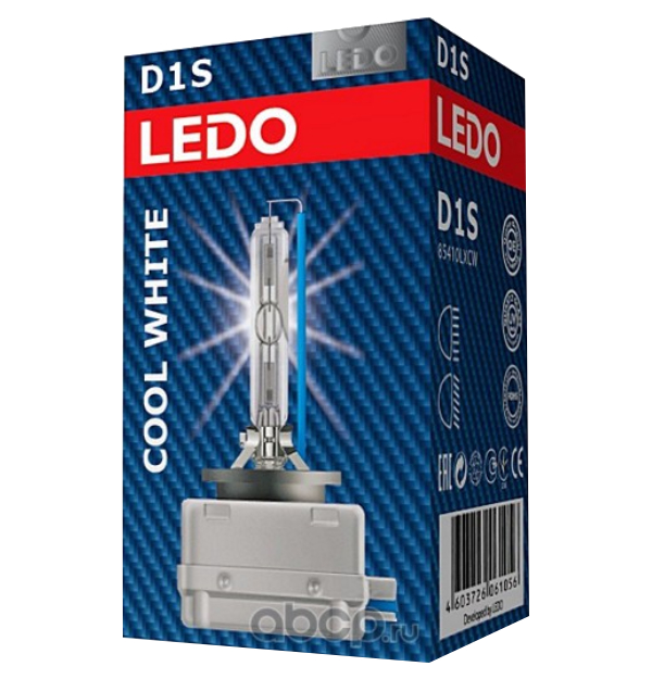 Лампа ксеноновая LEDO D1S 6000К CoolWhite 85410LXCW