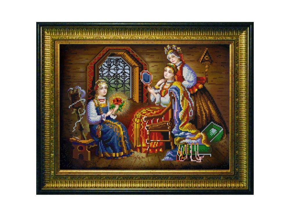 

Рисунок на ткани Три девицы
