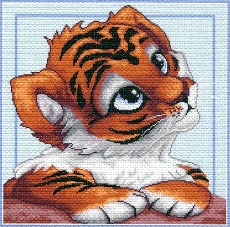 

Рисунок на ткани Тигренок