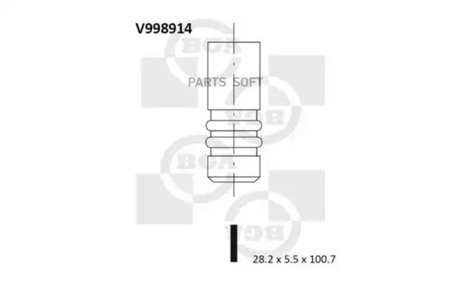 

BGA V998914 КЛАПАН 28.3x5.5x100.8 CIT C2/C3/C4/PGT 206/207/307