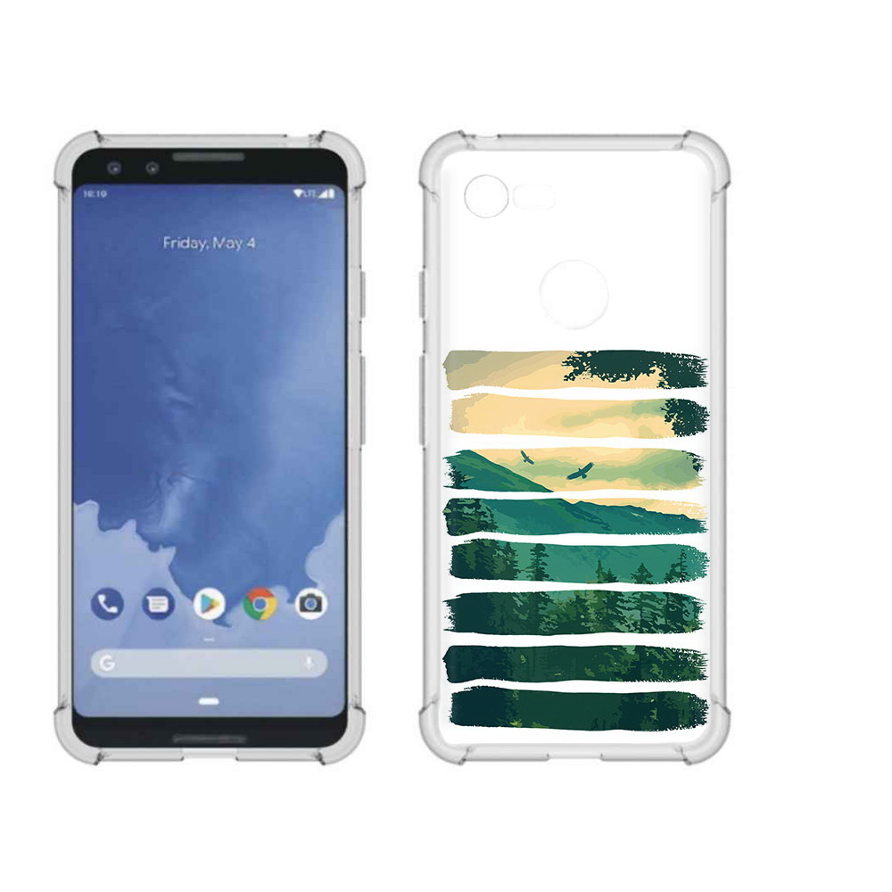 

Чехол MyPads Tocco для Google Pixel 3 Лесная чаща, Прозрачный, Tocco