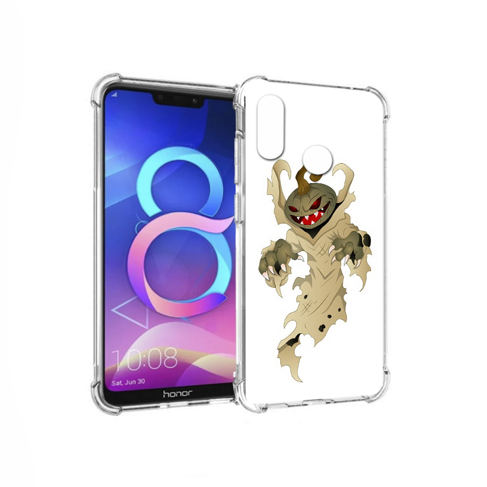 

Чехол MyPads Tocco для Honor 8C призрак хэллоуина (PT121522.29.555), Прозрачный, Tocco