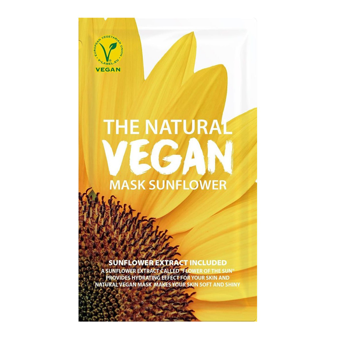 Маска для лица She's Lab The Natural Vegan Sunflower Mask тканевая с подсолнечником, 20 мл геодом маски для сказки своими руками