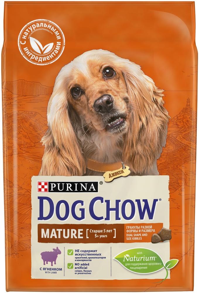 фото Сухой корм для собак dog chow dog chow, ягненок, 2.5кг