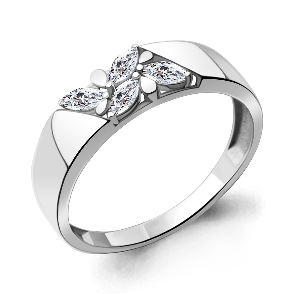 

Кольцо из серебра с фианитом р.17 Aquamarine 67311, 67311_925_р