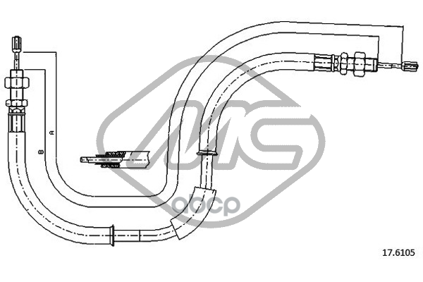 

Трос Ручного Тормоза Voyager Ant.-Front METALCAUCHO арт. 83923