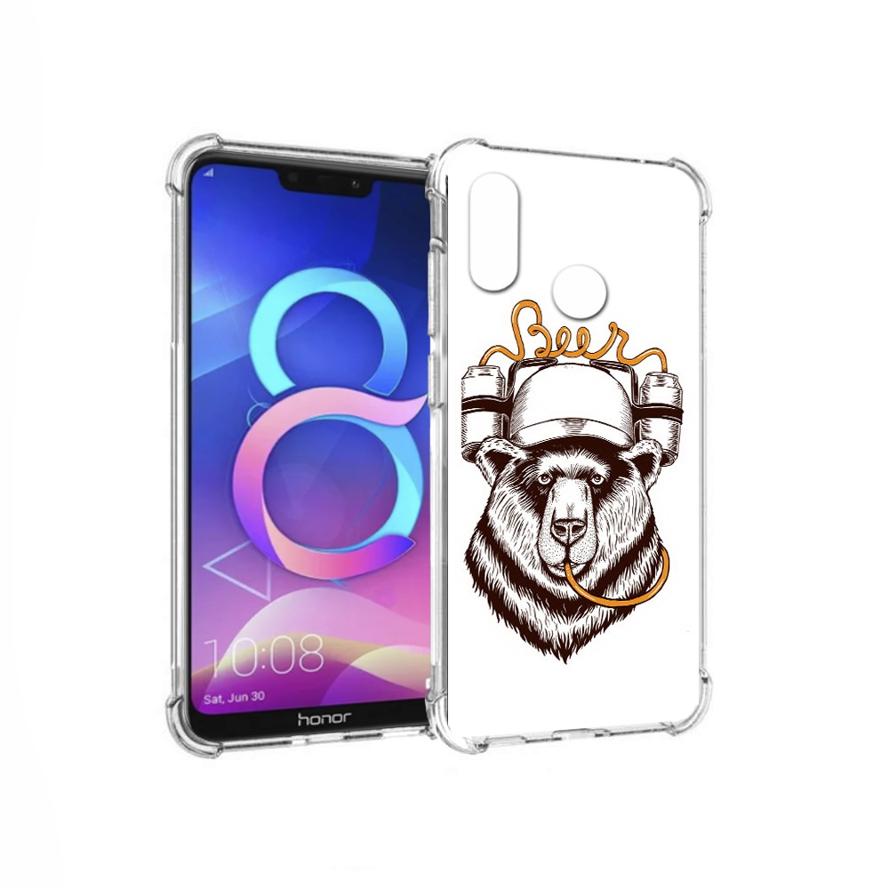 

Чехол MyPads Tocco для Honor 8C пивной медведь (PT121522.29.538), Прозрачный, Tocco
