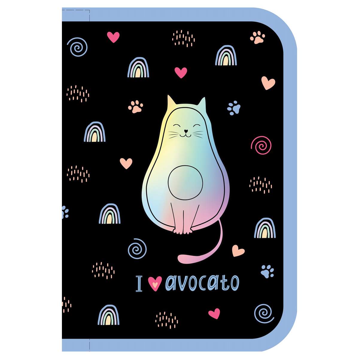 

Пенал Artspace "AvoCato" 349471, ламинированный картон, фольга, 2 шт., 349471