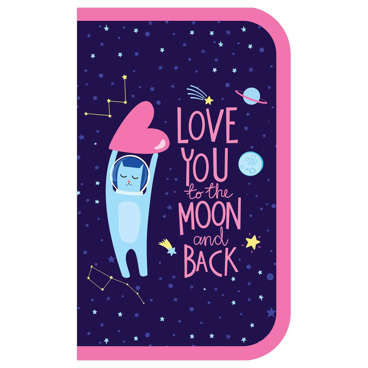 

Пенал Artspace "To the moon and back" 349477, лам. картон, 2 шт., 349477
