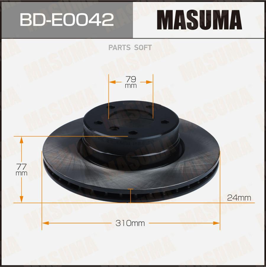 

Диск тормозной MASUMA front BMW 5-SERIES (E60), 6-SERIES (E63)