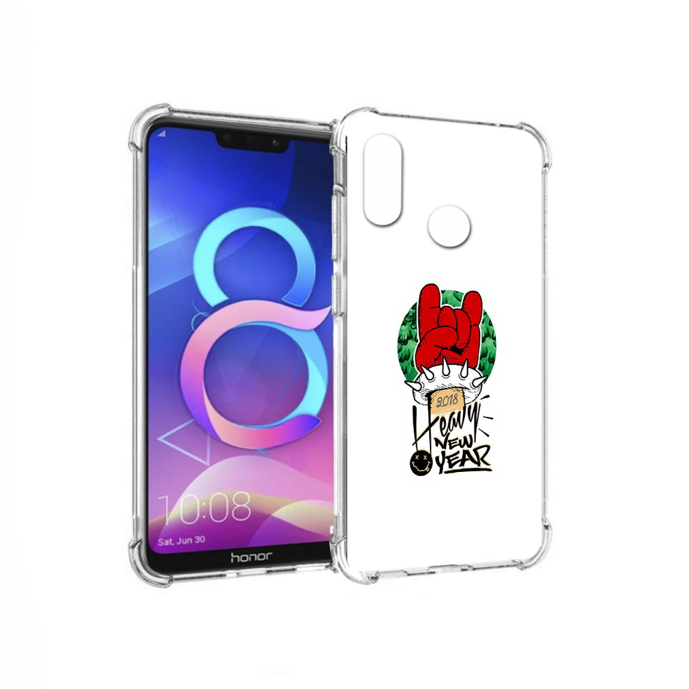 

Чехол MyPads Tocco для Honor 8C Гангстер новый год (PT121522.29.53), Прозрачный, Tocco