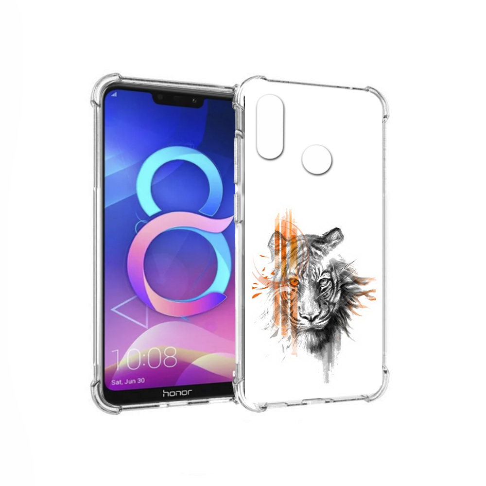 

Чехол MyPads Tocco для Honor 8C огненный тигр (PT121522.29.526), Прозрачный, Tocco