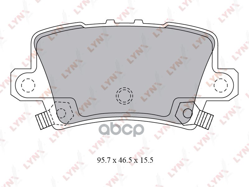 

Тормозные колодки LYNXauto задние BD3432