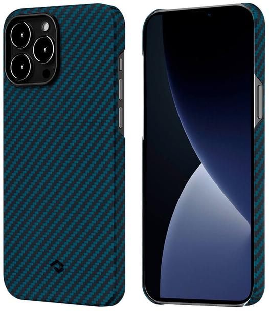 фото Чехол pitaka magez 2 (ki1308pm) для iphone 13 pro max (black/blue)